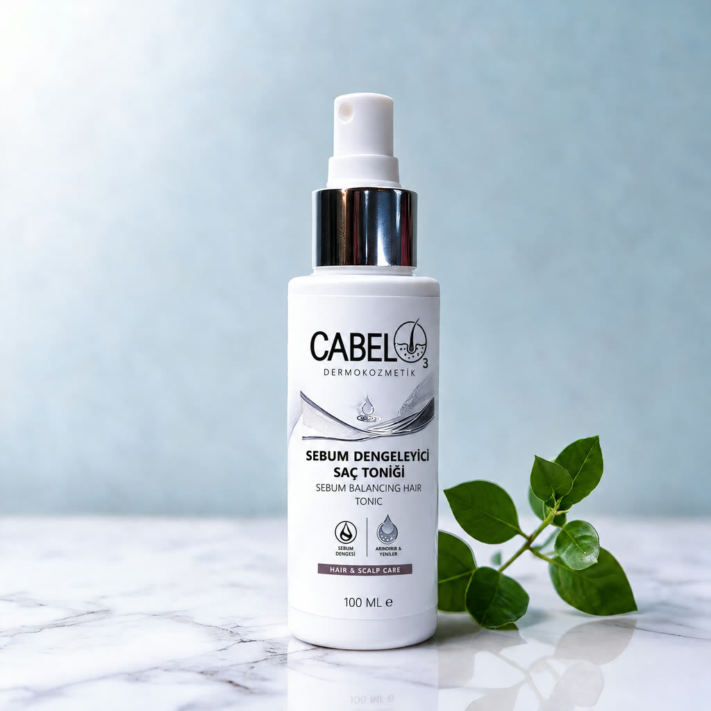 CABELO₃ Sebum Dengeleyici Saç Toniği 100 ml sprey şişe